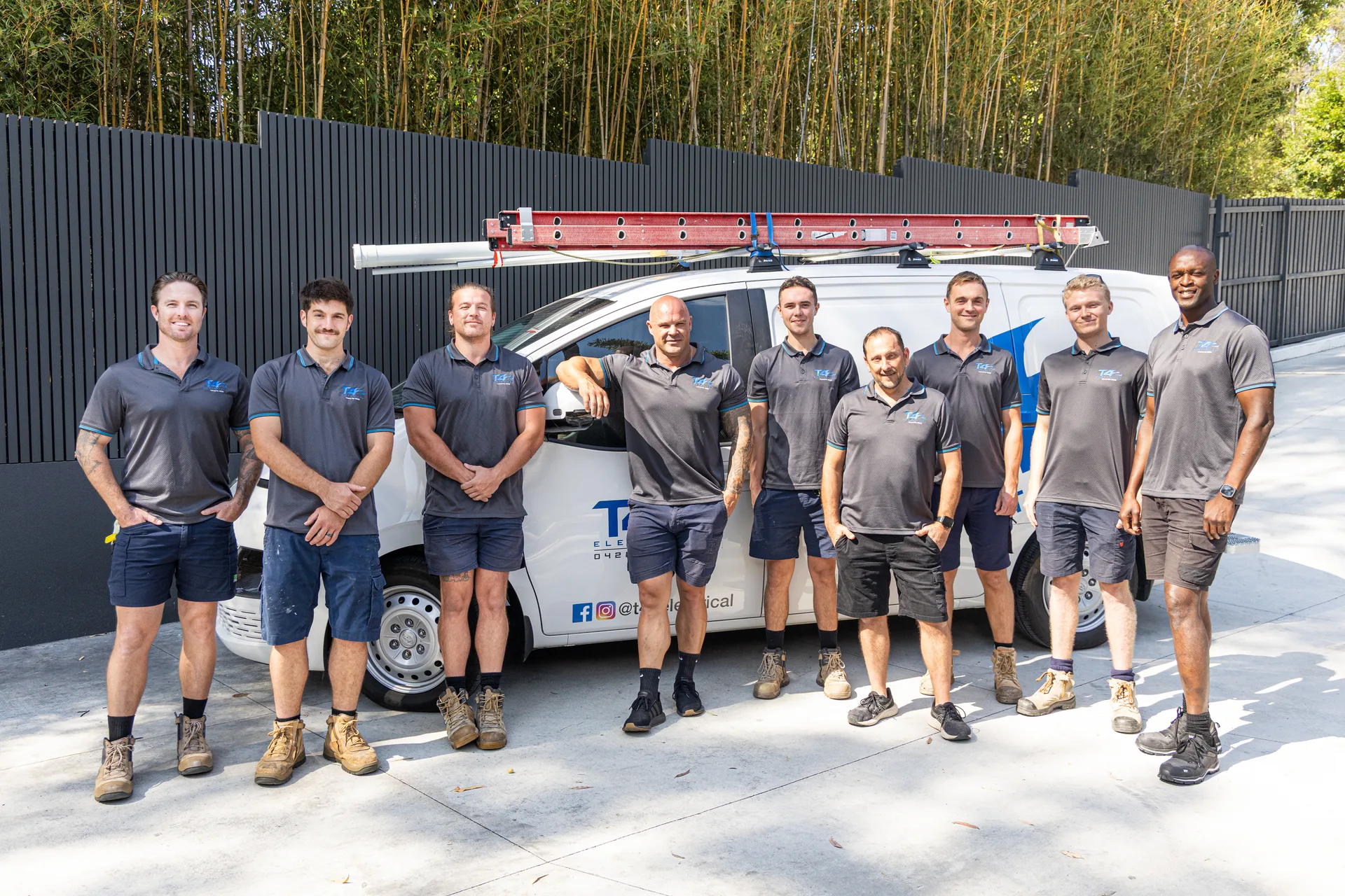 The Air Conditioning Pimpama team with a service van